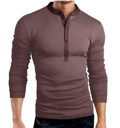 Blusa Slim Cuello en V Profundo Manga Larga Color Sólido - Image 11