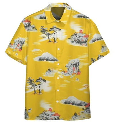 Camisa Estampada Elástica de Fibra de Acetato para Hombre - Image 43