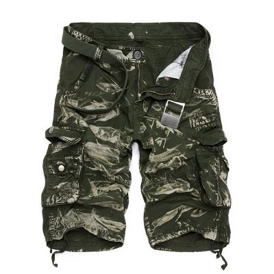 Pantalones Cortos Cargo Camuflaje con Cinturón y Múltiples Bolsillos - Image 8