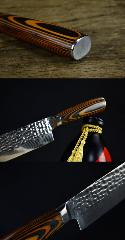 Cuchillo de Cocina Forjado con Mango de Madera - Image 6
