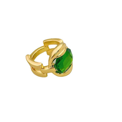 Anillo Vintage Esmeralda y Oro - Personalidad Única - Image 10