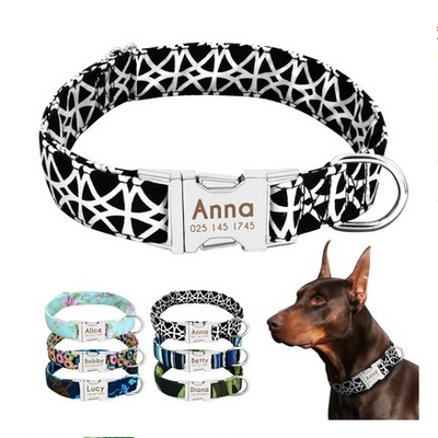 Collar Personalizado para Perros y Gatos con Placa de Identificación Antiextravío - Image 19