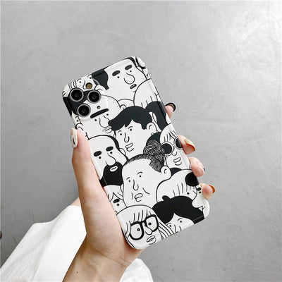 Funda para celular con ilustración en blanco y negro - Image 10