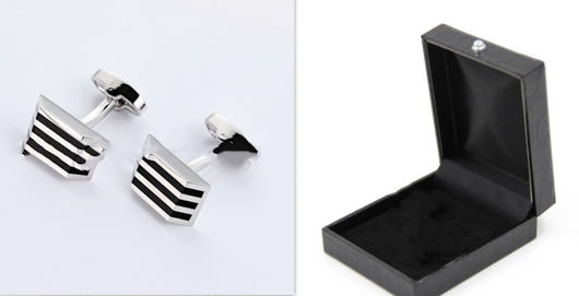 Gemelos de Ópalo Negro para Hombre - Elegancia Premium - Image 7