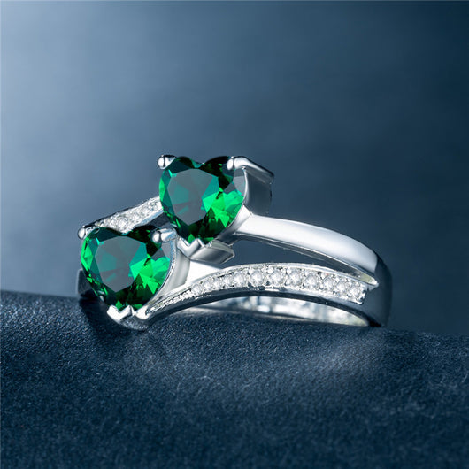 Anillos de Cobre Chapados en Platino con Circonitas Brillantes - Image 8
