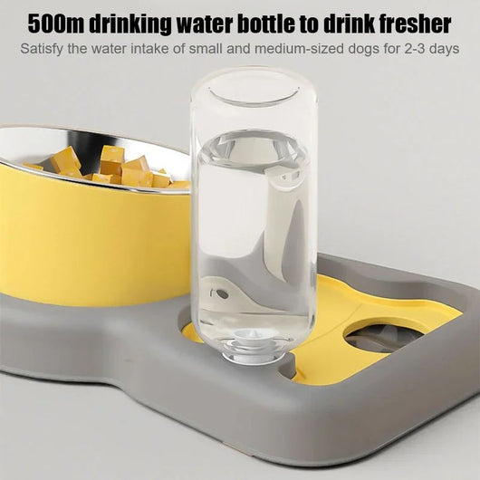 Comedero y Bebedero para Mascotas con Diseño Ergonómico Inclinado 15° - Image 3