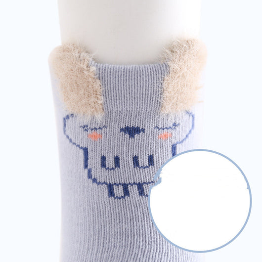 Calcetines de Algodón para Bebé con Diseños de Animales Tiernos - Image 3