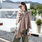 Knitted Shawl with Side Strips - Minimalist and Versatile Design
