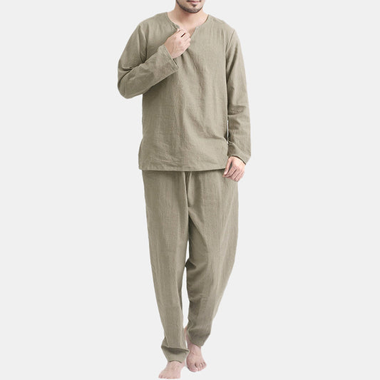 Pijama Casual Dos Piezas Transpirable y Holgado