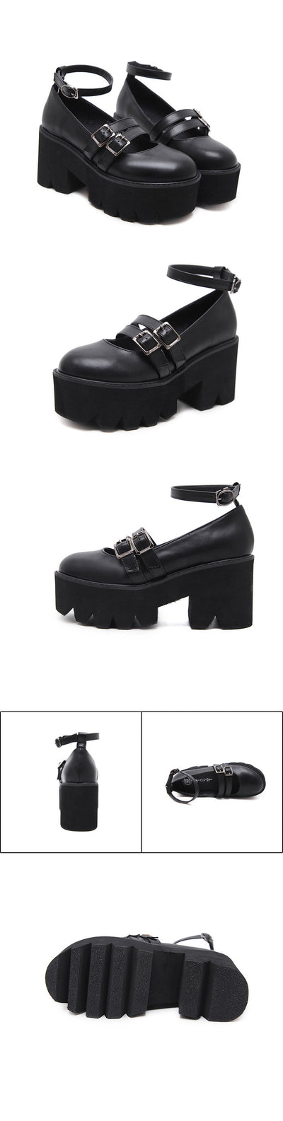 Zapatos de Tacón Grueso Punta Redonda para Mujer - Image 10