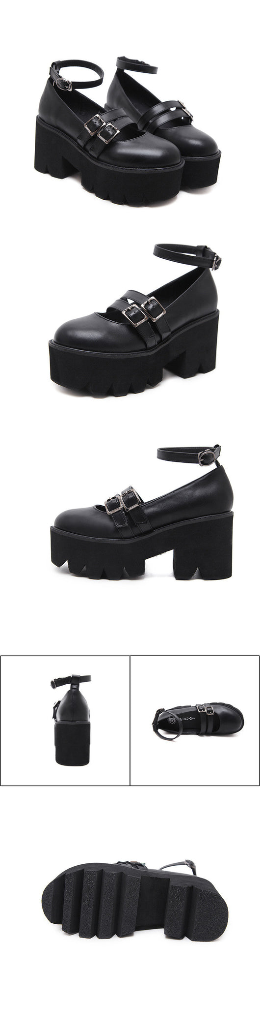 Zapatos de Tacón Grueso Punta Redonda para Mujer - Image 10
