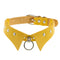 Personalized Punk Leather Collar Necklace Simple And Fashionable Yellow