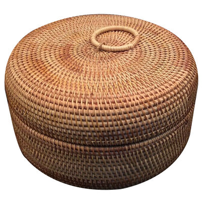 Cesta Tejida de Ratán Otoñal para Almacenamiento de Frutas Secas, Dulces y Snacks - Image 5