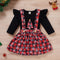 Conjunto Navideño para Niña: Playera Estampada y Falda Escocesa