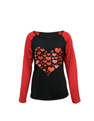 Camiseta Manga Larga Cuello Redondo Estampado Love para Mujer - Image 10