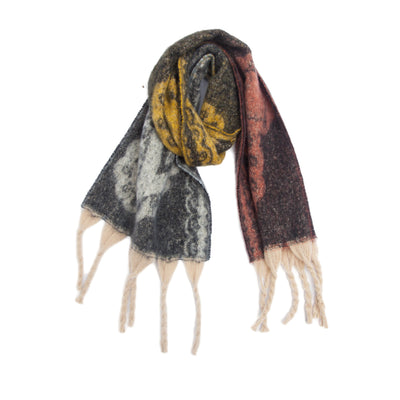 Bufanda Jacquard Paisley con Flecos Gruesos - Image 11