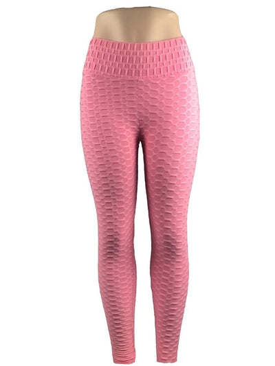 Leggings Deportivos de Cintura Alta con Pliegues Elásticos y Tela Transpirable - Image 3