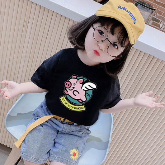 Playera de Algodón para Niñas con Manga Corta - Image 6
