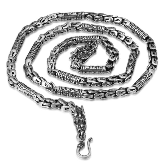 Collar Vintage Tailandés para Hombre en Plata Esterlina S925