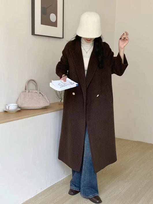 Abrigo de Lana Oversize Tipo Blazer Largo - Image 31