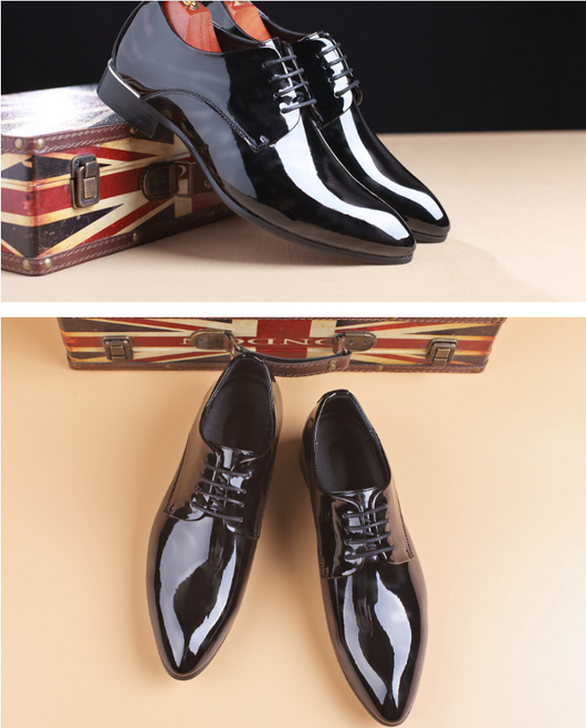 Zapatos de Cuero para Hombre con Acabado Charol Brillante - Image 9