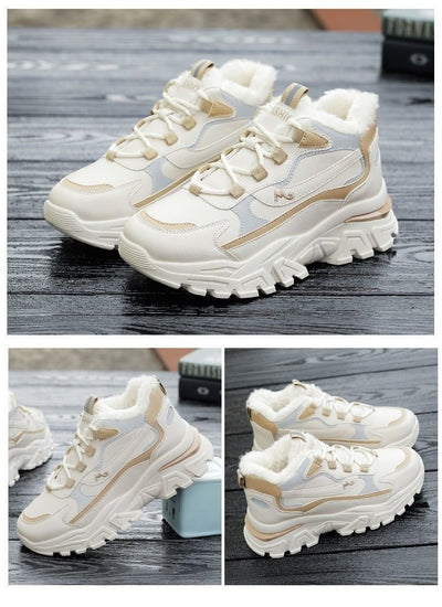 Zapatillas Deportivas Casual con Suela Gruesa Térmica y Cordones de Terciopelo - Image 12