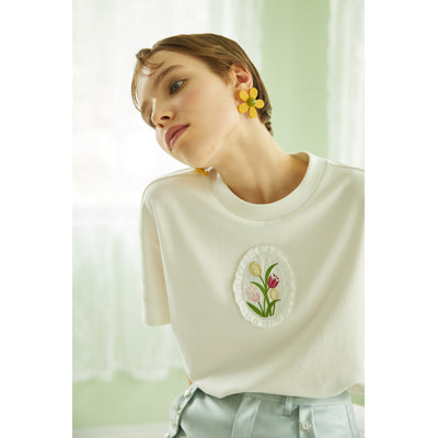 Camiseta Suelta de Color Liso - Comodidad Versátil - Image 3