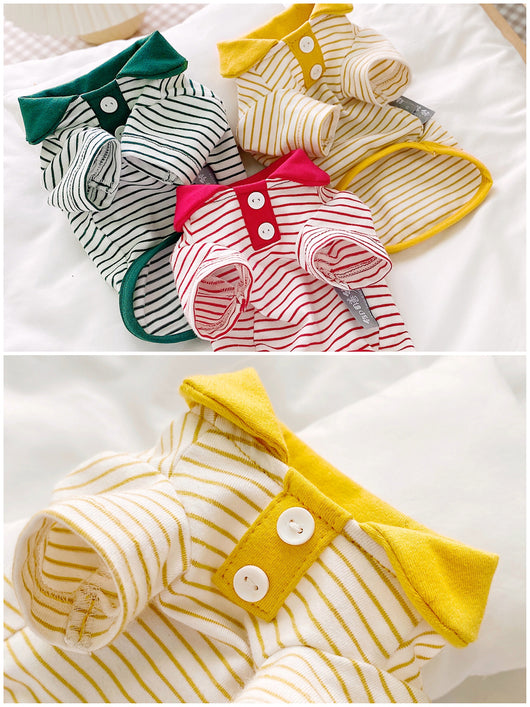 Polo a Rayas para Gatos - Ropa Adorable y Cómoda - Image 3