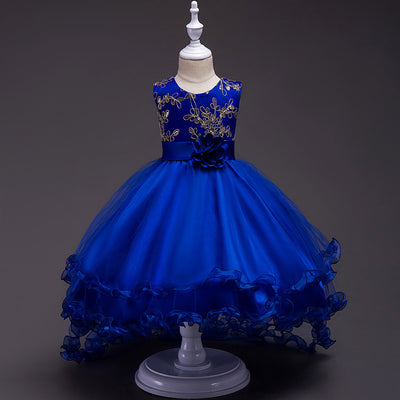 Vestido de Princesa Floral para Niña con Lentejuelas y Bordados - Image 4