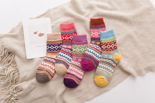 Calcetines de Cachemira Estilo Étnico para Mujer - Image 5