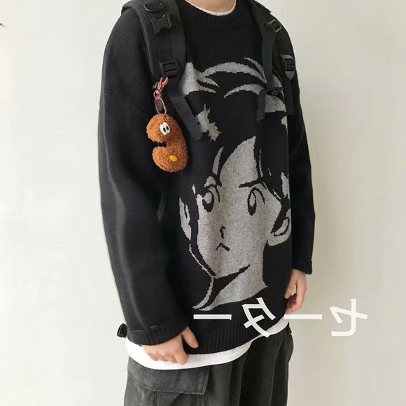 Suéter Hip-Hop Retro Grueso y Cálido para Otoño e Invierno