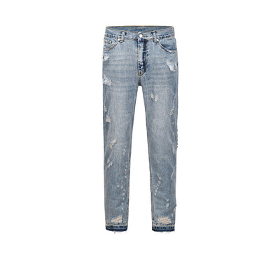 Jeans de Moda Urbana Unisex - Diseño Destruido Contemporáneo - Image 5