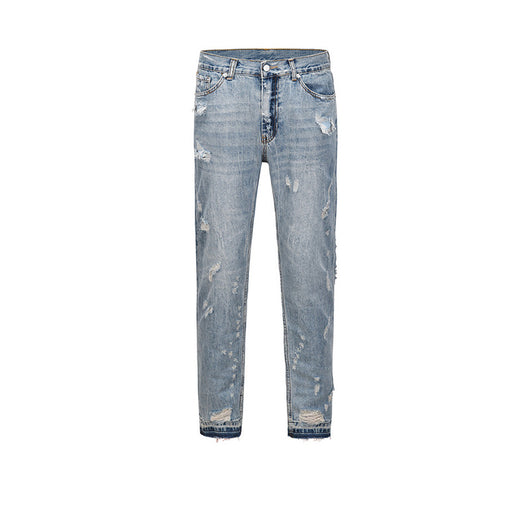 Jeans de Moda Urbana Unisex - Diseño Destruido Contemporáneo - Image 5