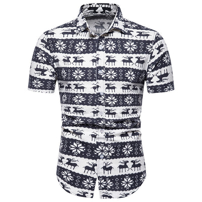 Camisa Casual de Playa para Hombre con Estampado - Image 2