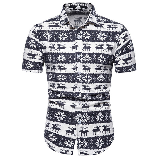 Camisa Casual de Playa para Hombre con Estampado - Image 2