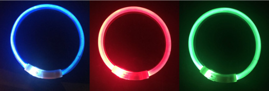 Collar LED Recargable para Perros con Luz Nocturna USB - Image 9