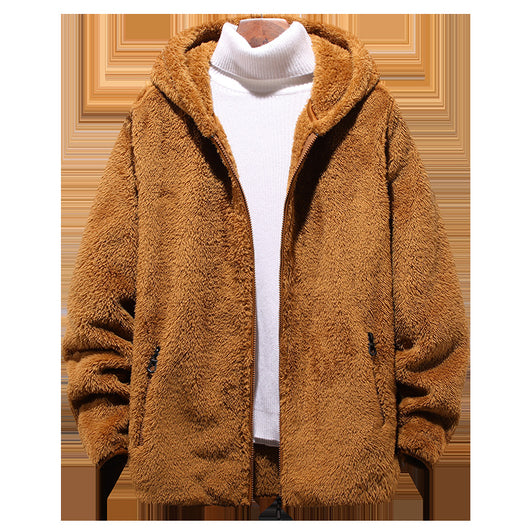 Chaqueta Deportiva con Capucha de Forro Polar para Hombre - Diseño Texturizado - Image 6