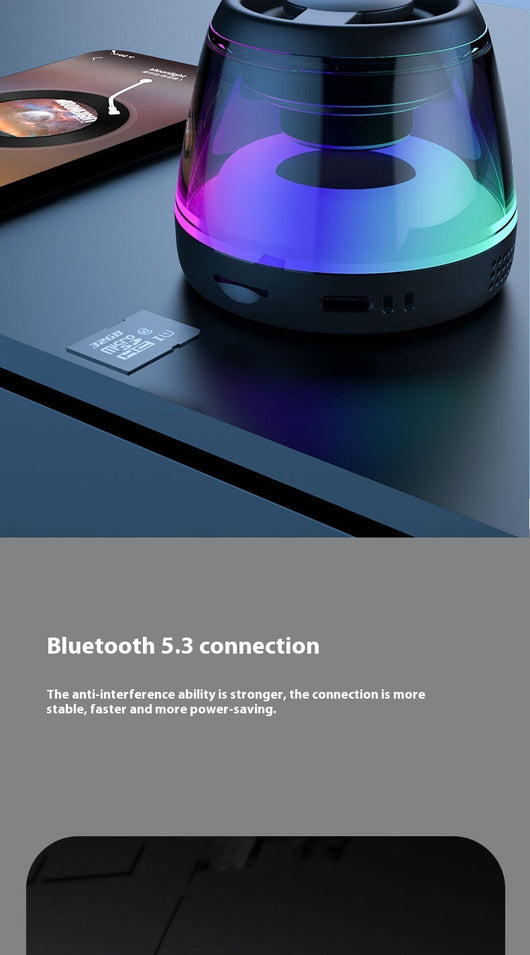 Altavoz Bluetooth Magnético Mini con Luz Ambiental Portátil - Image 12