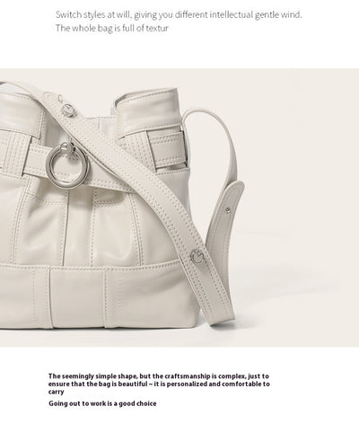 Bolso Bucket de Cuero Genuino con Costura Artesanal - Image 12