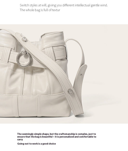 Bolso Bucket de Cuero Genuino con Costura Artesanal - Image 12