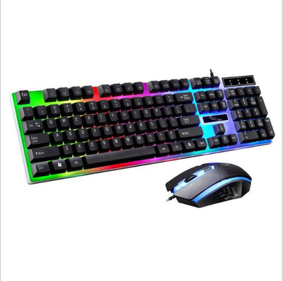 Set Teclado y Ratón Mecánico Gaming con Iluminación LED Suspendida - Image 4