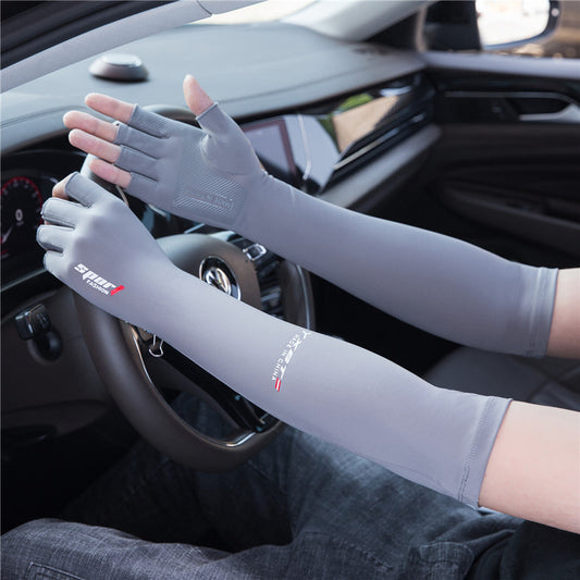Guantes de Protección Solar Anti-UV Ice Silk para Conducir y Andar en Moto - Image 2