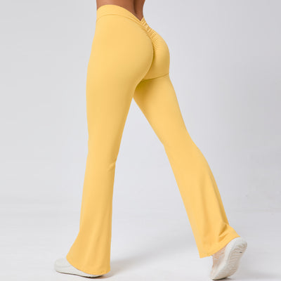 Pantalones Yoga Acampanados Levantacaderas con Cintura en V - Image 3