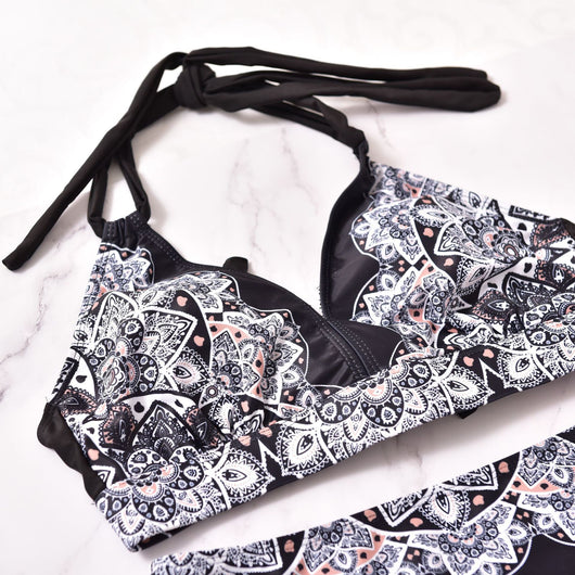 Bikini Estampado con Corte Dividido - Image 9