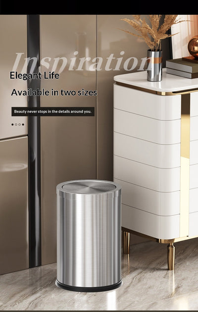 Basurero Metálico Grande con Tapa para Sala, Dormitorio y Cocina - Image 32