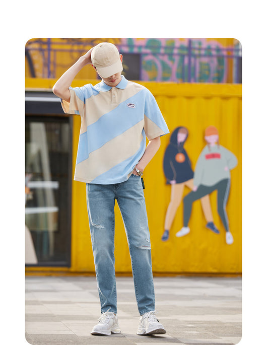 Jeans Rectos Coolmax Life Series Azul Claro para Hombre - Image 4