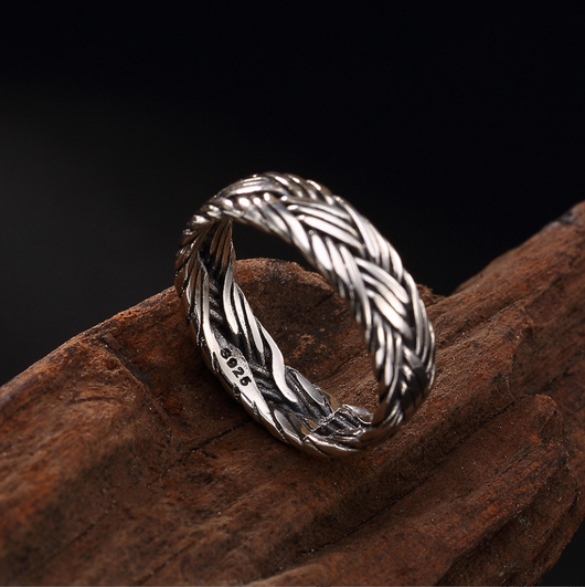 Anillos de Plata 925 Tejidos a Mano para Hombre y Mujer - Image 4