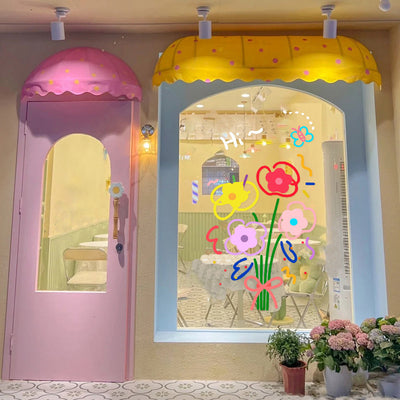 Pegatinas Decorativas de Flores para Ventanas - Adhesivos Estáticos Reutilizables - Image 4