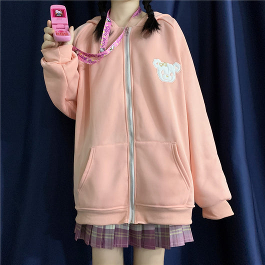 Chaqueta Boyfriend Oversized en Terciopelo con Cierre - Estilo Tendencia - Image 13