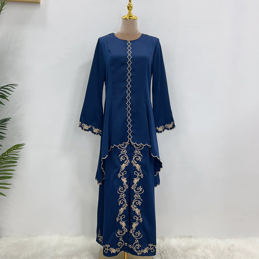 Traje de Gala Bordado Oriente Medio Elegante - Image 2